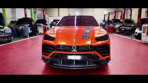 Lamborghini Urus Oil Change Service at Euro1 Workshop Dubai