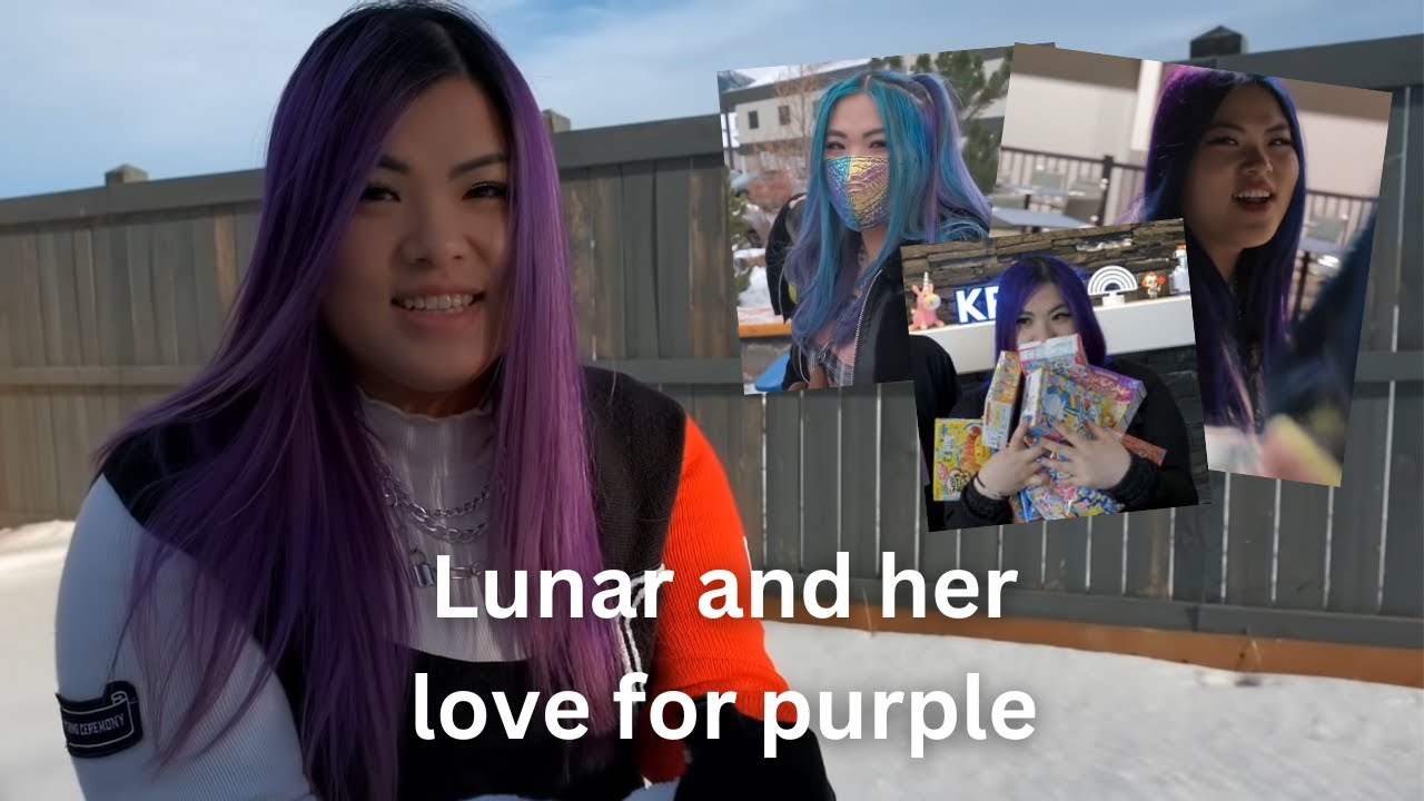Лунар и ее любовь к фиолетовому цвету 💜