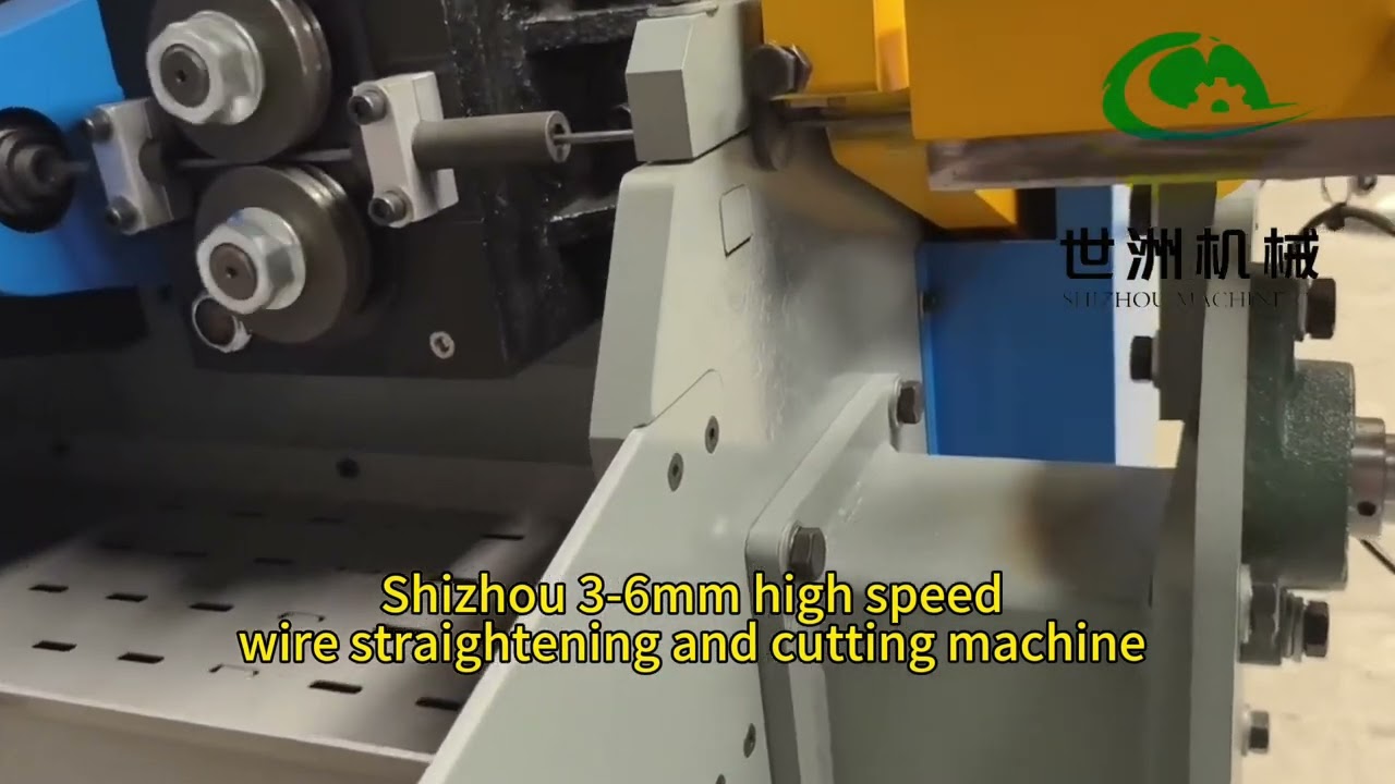 High speed wire straightener and cutter 