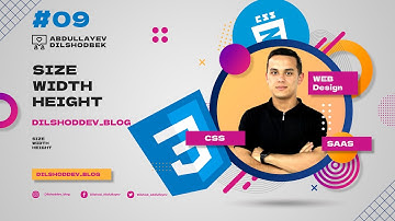 #09 Cssda size, width, height | Size | Css darslari