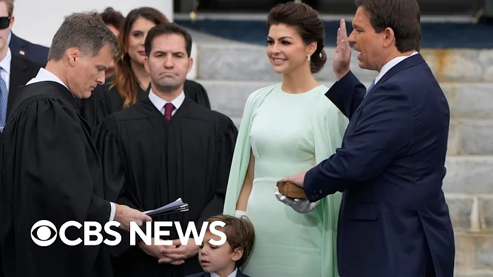 Florida Governor Ron DeSantis sworn in with messag...