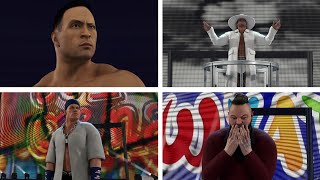 WWE 2K24 Entrances: Rock 01, Bray Wyatt, Rapper Cena, Shamrock, Angle, HBK 94/09, Rollins 15 & More