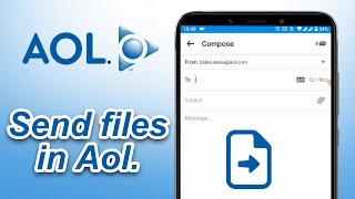 How To Attach Files & Photos In AOL Mail 2021 | Send Email With Files & Photos Attachment In Aol screenshot 2