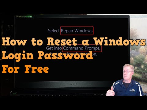 Reset Windows Login Password Without an App for Free. Forgotten Lost Password