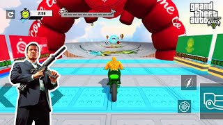 Superhero tricky bike stunt gameplay walkthrough part 1 |Android (iOS) #gtav #racing screenshot 4