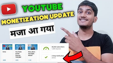 2 step verification new monetization update 2021 | Youtube monetization new update august 2021