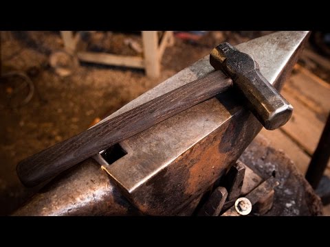 forging a japanese style bladesmithing hammer (ful