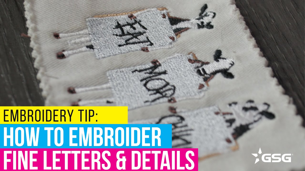 How to embroider patterned weights