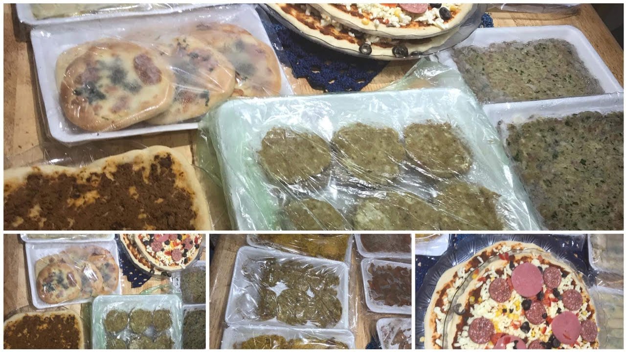 تفريزات رمضان / بورك بانواعه الثلاثة/ كفته/ بيتزا/ فطائر/ كص/ لحم بعجين/ كباب/ دجاج مسحب/ دجاج شوي