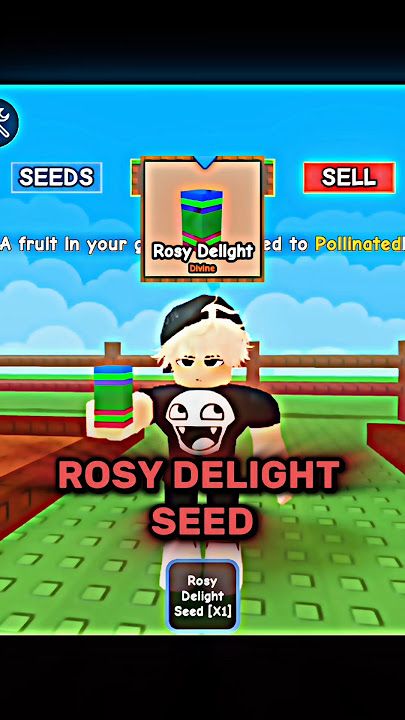 Grow a Garden New Rosy Delight seed💀#roblox #growagarden #trending
