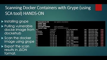 Scanning Docker Containers with Grype #docker #container #containersecurity #cloudsecurity