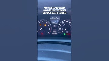 Lexus LS 460 Air Conditioning Filter Reset Procedure #airconditioning