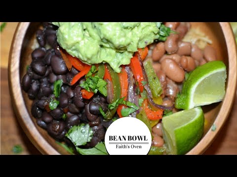 Burrito Bowl - How to make Pinto & Black Bean Burrito Bowl - Recipe - Plant Based/Vegan | EASY