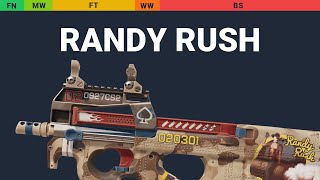 P90 Randy Rush - Skin Float And Wear Preview