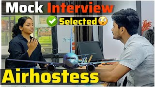 Mock Interview | selected airhostess | How to Crack an interview | Cabin Crew Interview | Aviation