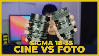 CONFRONTO Sigma 18-35 CINE vs FOTO