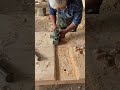 Smoothing a groove in a block of wood using a special machine #youtubeshorts #viral