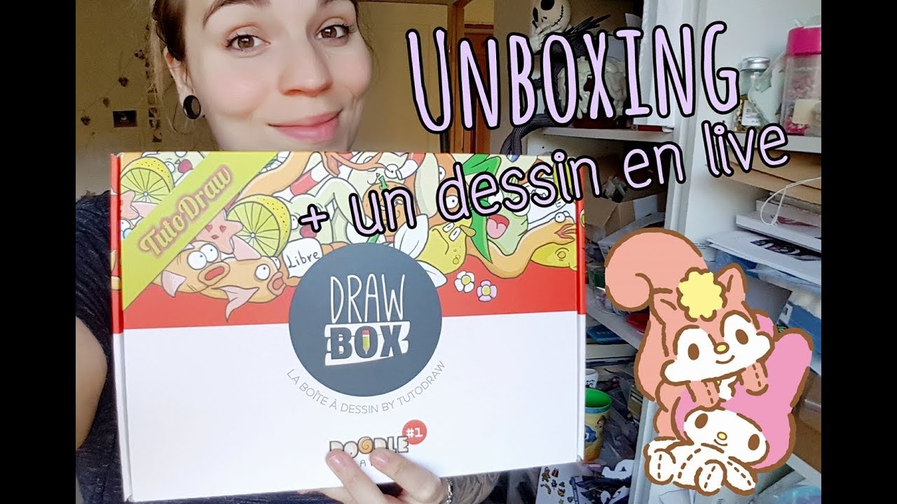 Unboxing de la DrawBox Doodle Art Petit dessin  en direct 