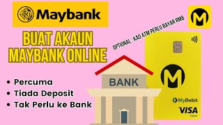 Tutorial Buat Akaun Bank Maybank Online | Tak perlu ke Bank