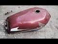 Restoration Oil Tank CD 125 | How to paint motorcycle Fuel Tank