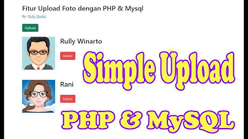 Fitur Upload Foto dengan PHP & MySQL