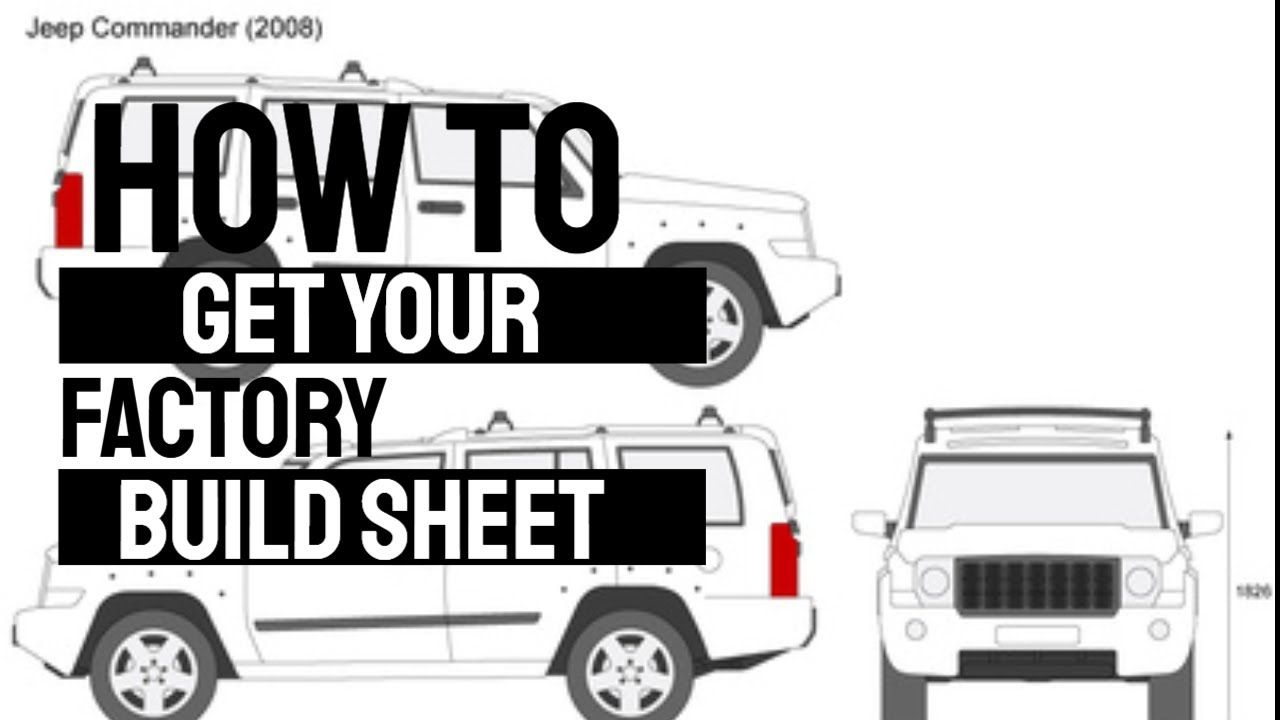 How to get your factory build sheet for Jeep / Fiat / Chrysler - YouTube