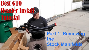 Pontiac GTO Longtube Header Install tutorial pt1: Removing exhaust and stock Manifolds