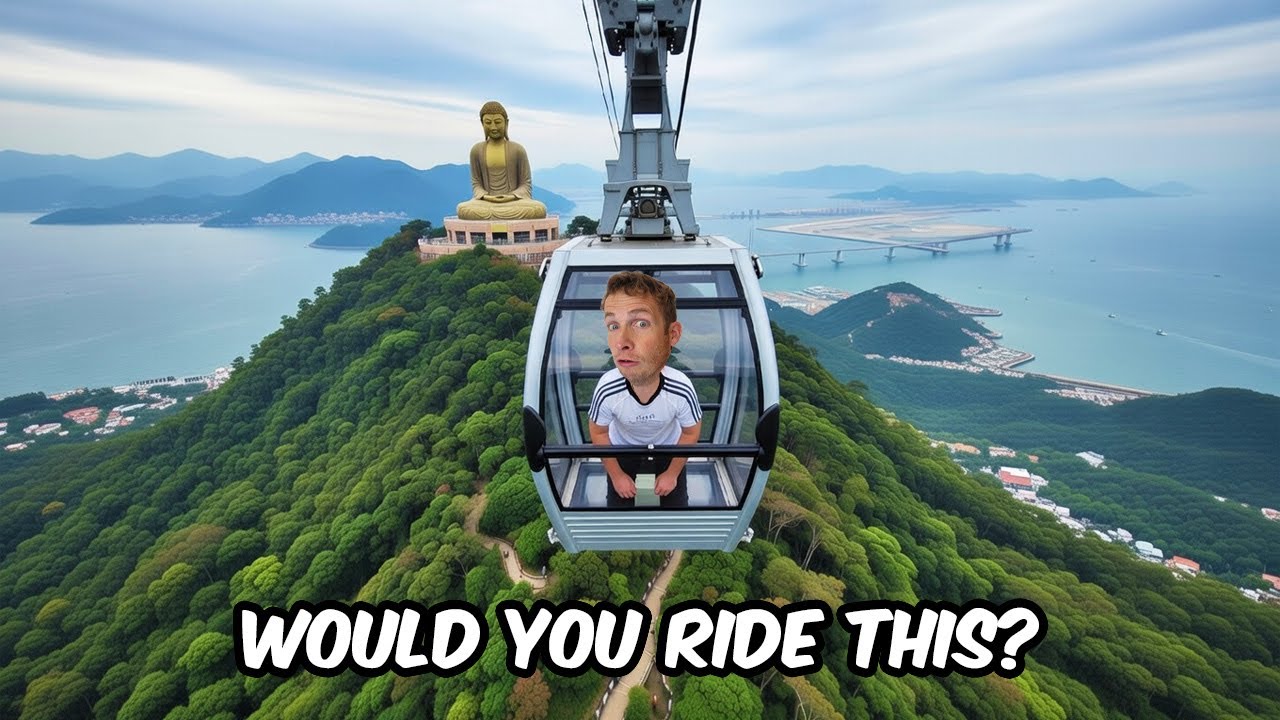 Ngong Ping 360 Glass Cable Car 🇭🇰 5km Ride to the Tian Tan Buddha + Epic Hike Back