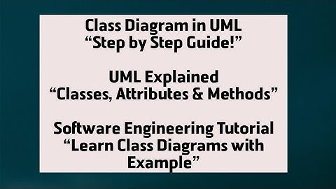 Class Diagram in Software Engineering | UML Explained with Example