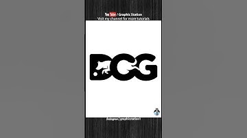 Create Negative Space Logo Design Using Illustrator #tutorial #shorts