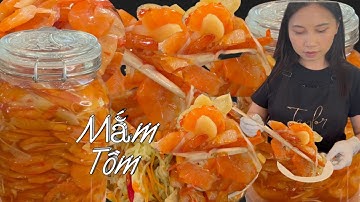 Vài Bí Quyết Làm Mắm Tôm Chua Dai Màu Rất Đẹp Và Rất Là Ngon - Mắm Tôm Chua - Mắm Tép Chua Miền Tây