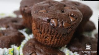 Choco Banana Muffins and Cake| How to make chocolate banana muffins|