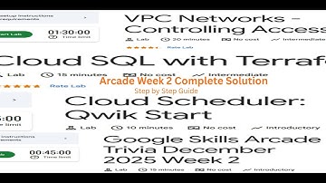 Google Cloud Arcade December Week 2 Solution || Google Cloud Arcade 2025|| Complete Step by Step ||