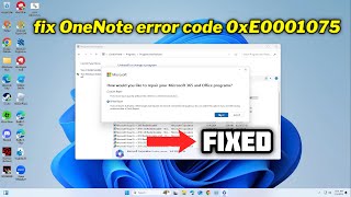 (FIXED) OneNote error code 0xE0001075 in Windows