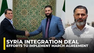 SDF leader meets Syrian president and US envoy in Damascus amid doubts over integration agreement
