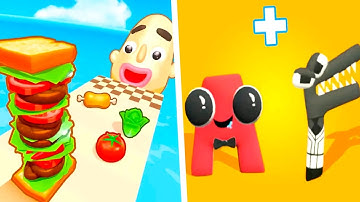 Sandwich Runner | Alphabet Lore - All Level Gameplay Android,iOS - APK MEGA NEW UPDATE Best Games