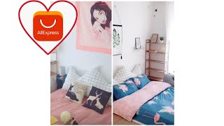 NO BED BEDROOM DECOR 💜 ALIEXPRESS FINDS WITH LINKS 💞#21