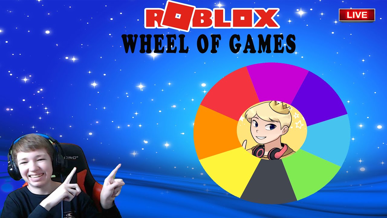 Mr. King Awesome Live Stream! Roblox Wheel of Games! 50 Likes= Friend ...
