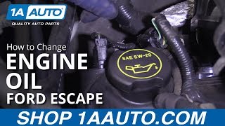 How to Change Oil 08-12 Ford Escape