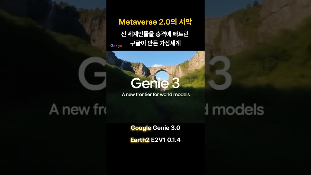Metaverse 2.0 Begins: Google Genie 3 & Earth2 E2V1