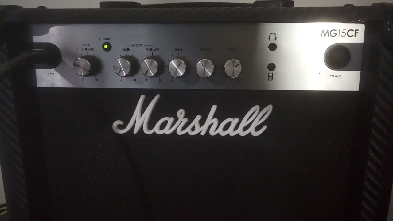 Marshall MG 15 CF Carbon Fiber Model The Best Demo Review de Amplificador  (PT-BR) - YouTube