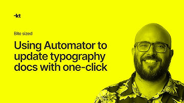 Figma plugin — Using Automator to update typography docs with one click