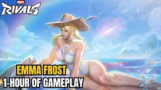 Emma Frost White Wave Queen Full Gameplay (1 Hour) Marvel Rivals Season 8.5