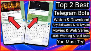 Top 2 Best Telegram Bots For Movies | Telegram Movie Download | Telegram Bot For Web Series | Movies screenshot 4