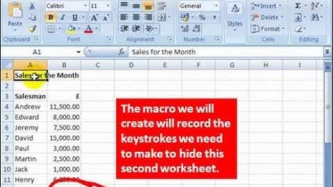 Tutorial: creating a simple Excel keystroke macro