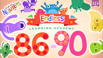 Endless Numbers Count 85 - 90 Game For Kids.