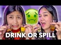 DRINK or SPILL Challenge with my sister! | Nina Stephanie