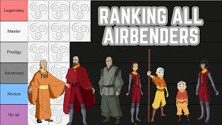 Ranking All Airbenders In Avatar The Last Airbender and Legend of Korra - Tierlist
