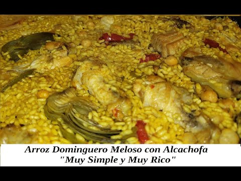 Arroz Meloso con Alcachofa Ingredientes al gusto Cocina muy Fácil con lo Más Simple/Arroz Dominguero