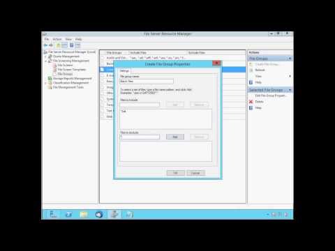 File Server Resource Manager (Part 2) - Windows Server 2012